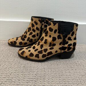 NWOT, Cole Haan Joanna Genuine Calf Hair Bootie, Jaguar Hai, size 7